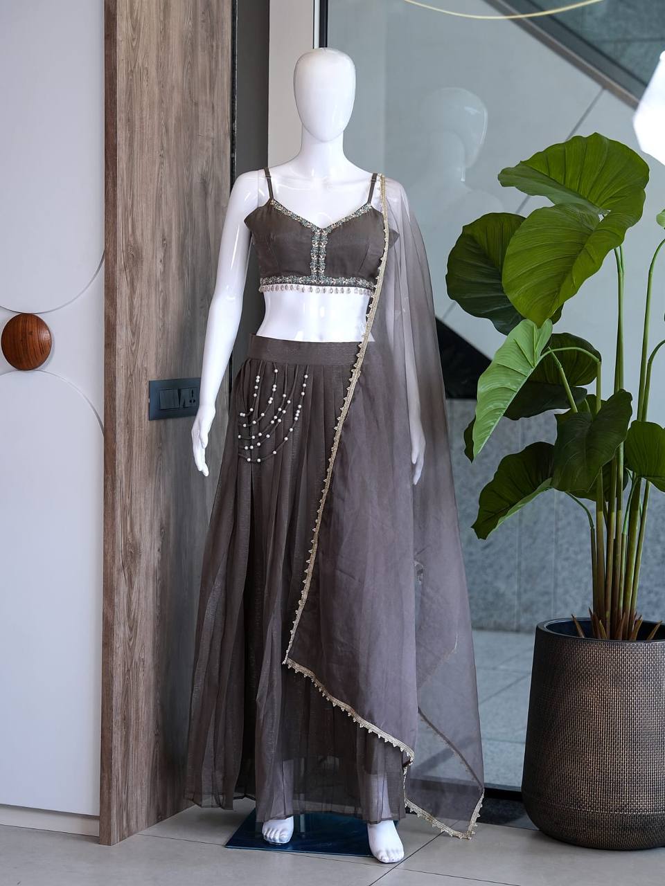 Designer Festival Special – Premium Organza Skirt Set