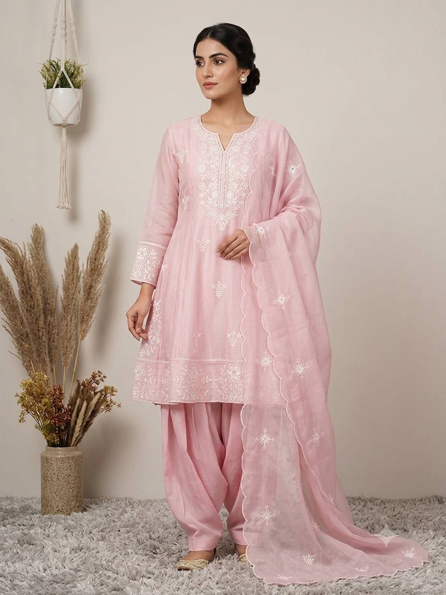Designer Sequence Embroidered Top Salwaar Set