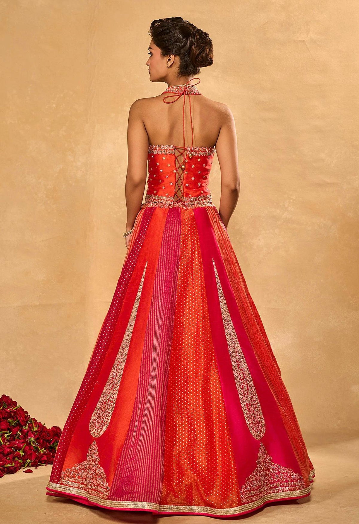 Premium Designer Chinon Silk Sequin Embroidered Lehenga Choli with Dupatta