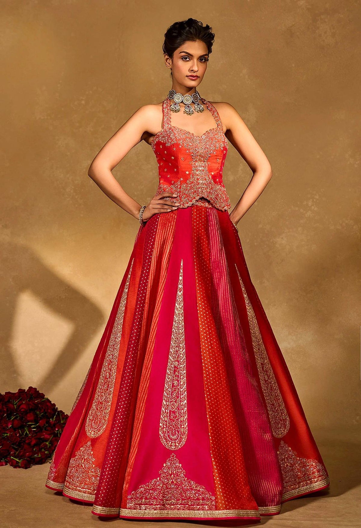 Premium Designer Chinon Silk Sequin Embroidered Lehenga Choli with Dupatta