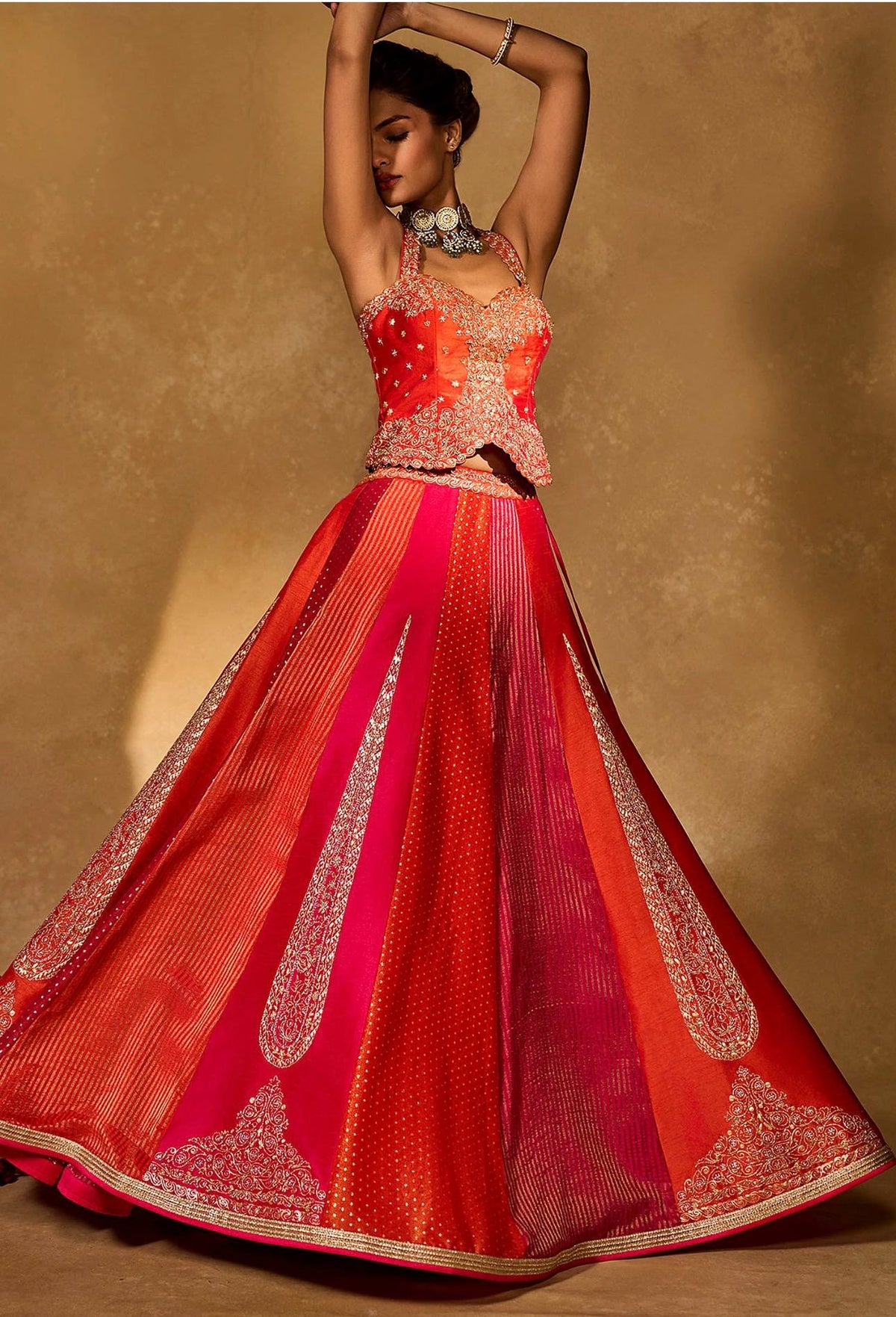 Premium Designer Chinon Silk Sequin Embroidered Lehenga Choli with Dupatta