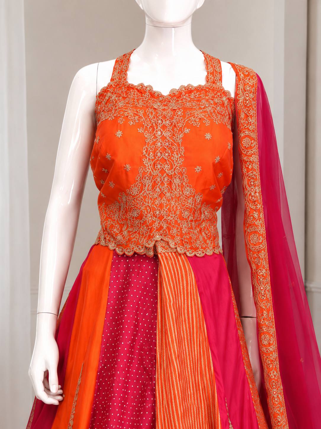 Premium Designer Chinon Silk Sequin Embroidered Lehenga Choli with Dupatta