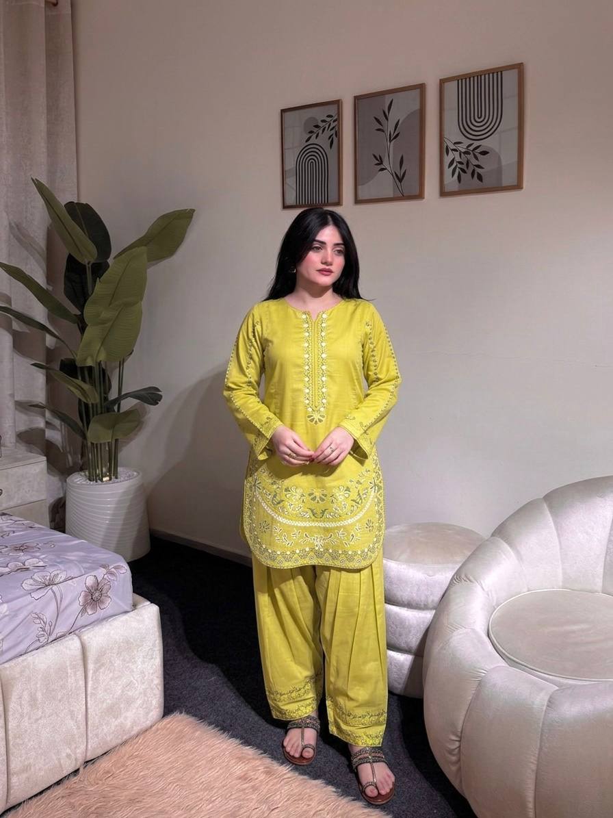 Designer Pure Roman Silk Party Wear Top with Embroidered Farshi Palazzo 2-Piece Set