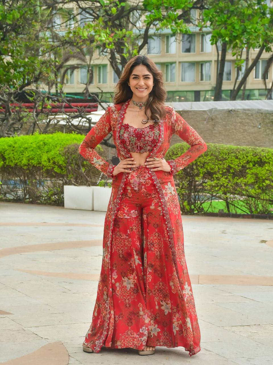 Ready-to-wear Sharara, Blouse, and Shrug for a full designer look