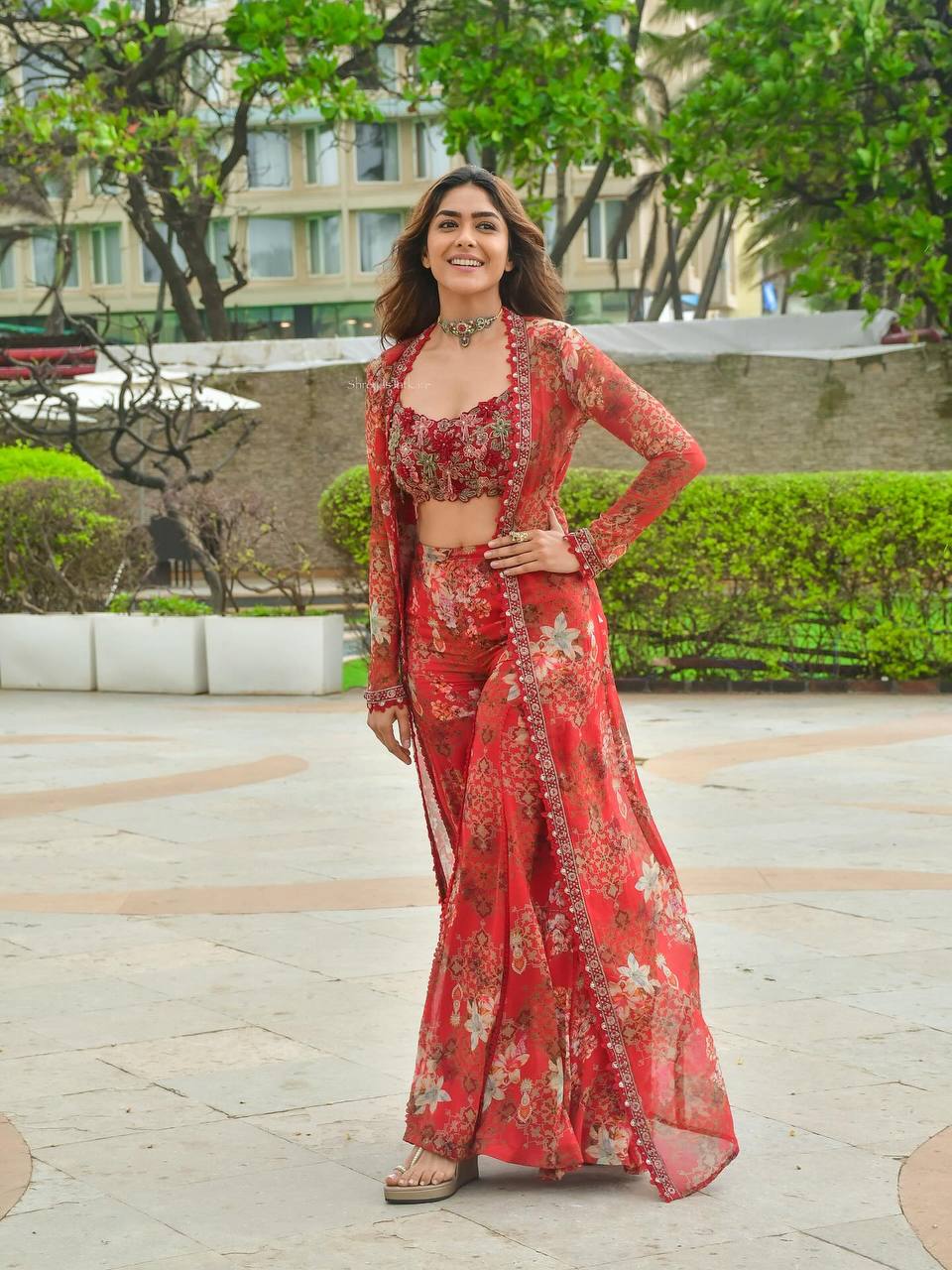 Ready-to-wear Sharara, Blouse, and Shrug for a full designer look