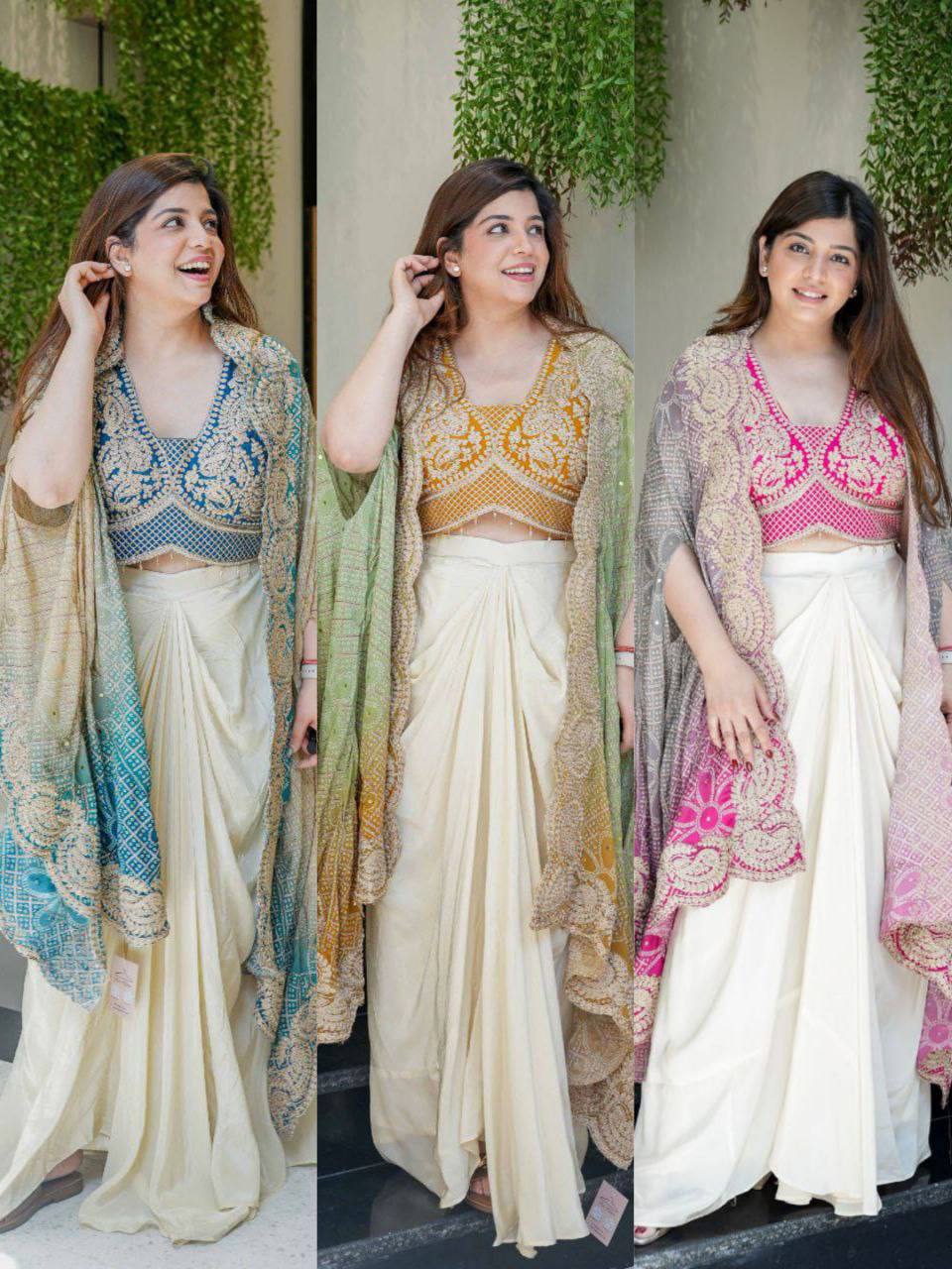 Indowestern Dhoti & Shrug Set