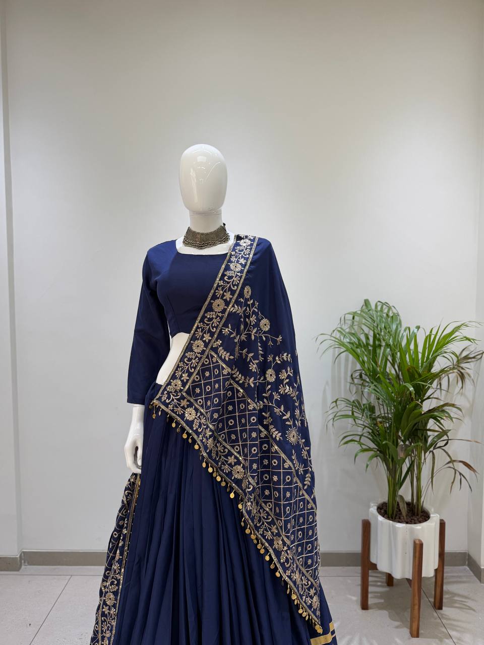 Premium Rayon Gota Patti Lehenga Set