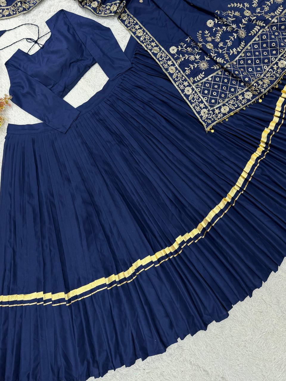 Premium Rayon Gota Patti Lehenga Set