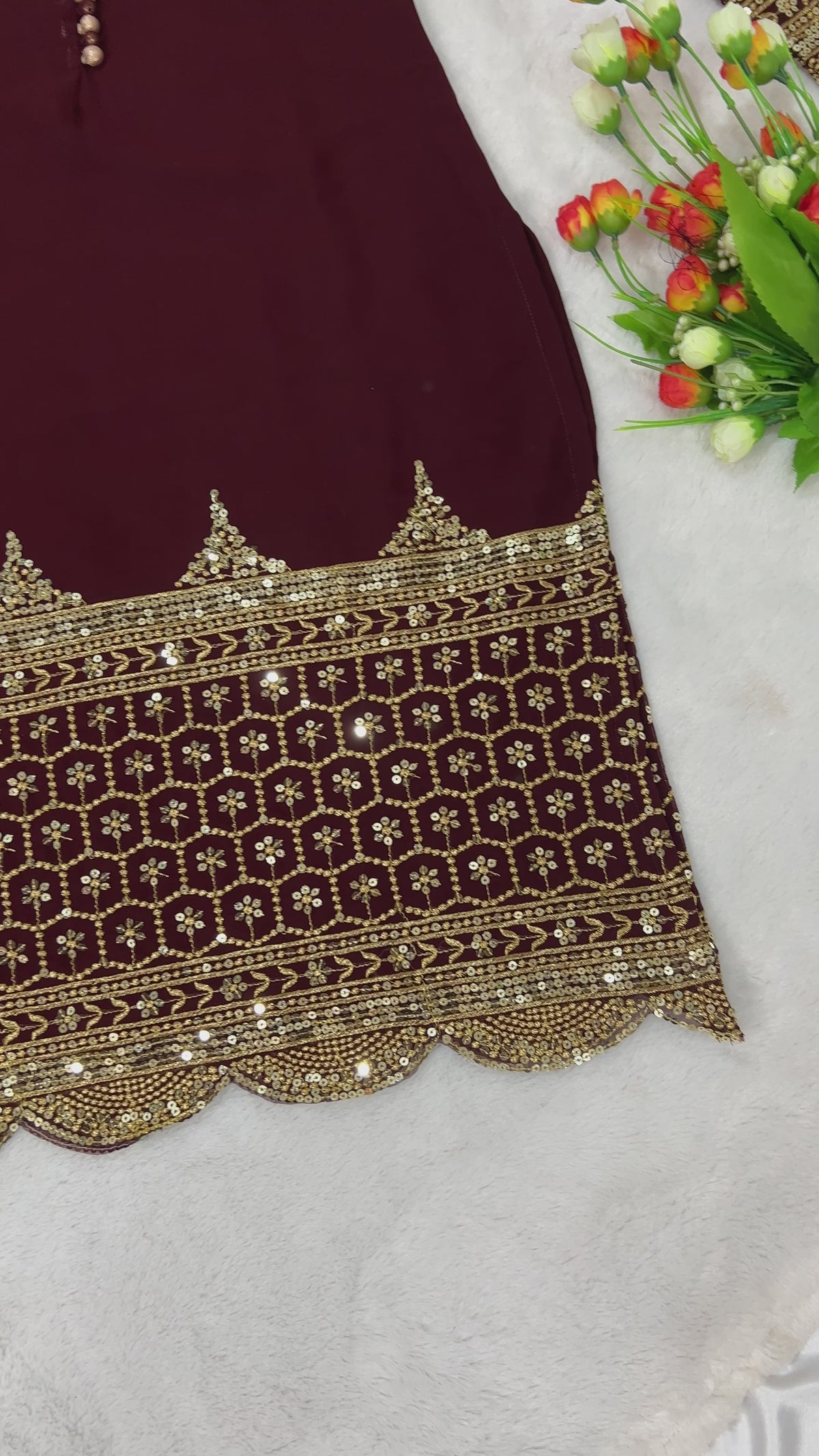 Premium Embroidered Party Wear Sharara Set