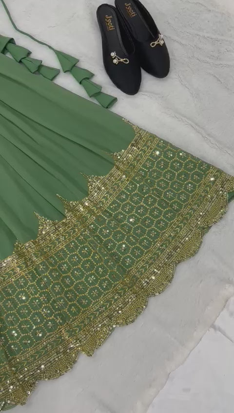 Festive Glam Embroidered Lehenga Collection
