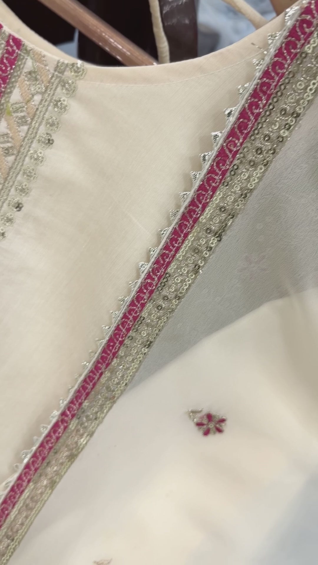 Designer Party Wear Roman Silk Top & Bottom With Dupatta Set