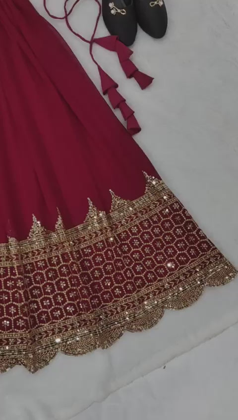 Festive Glam Embroidered Lehenga Collection