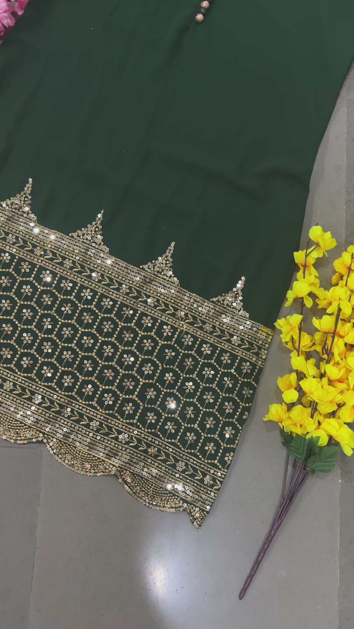 Premium Embroidered Party Wear Sharara Set