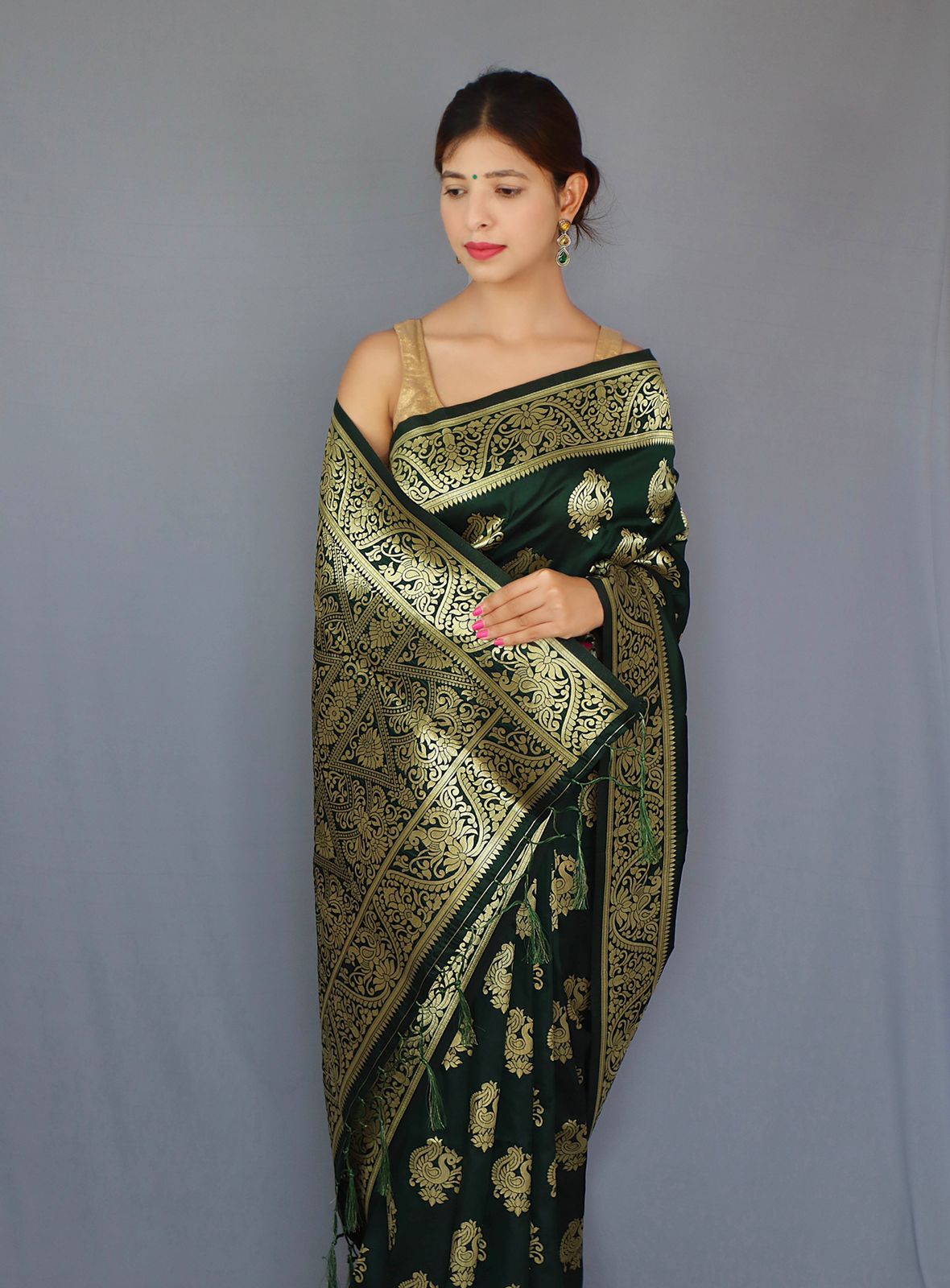 Pure Banarasi Silk With Zari Weaving