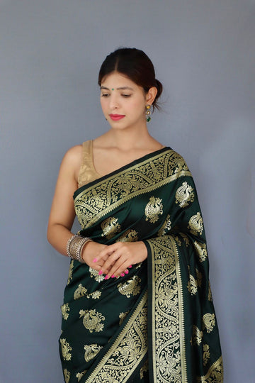 Pure Banarasi Silk With Zari Weaving