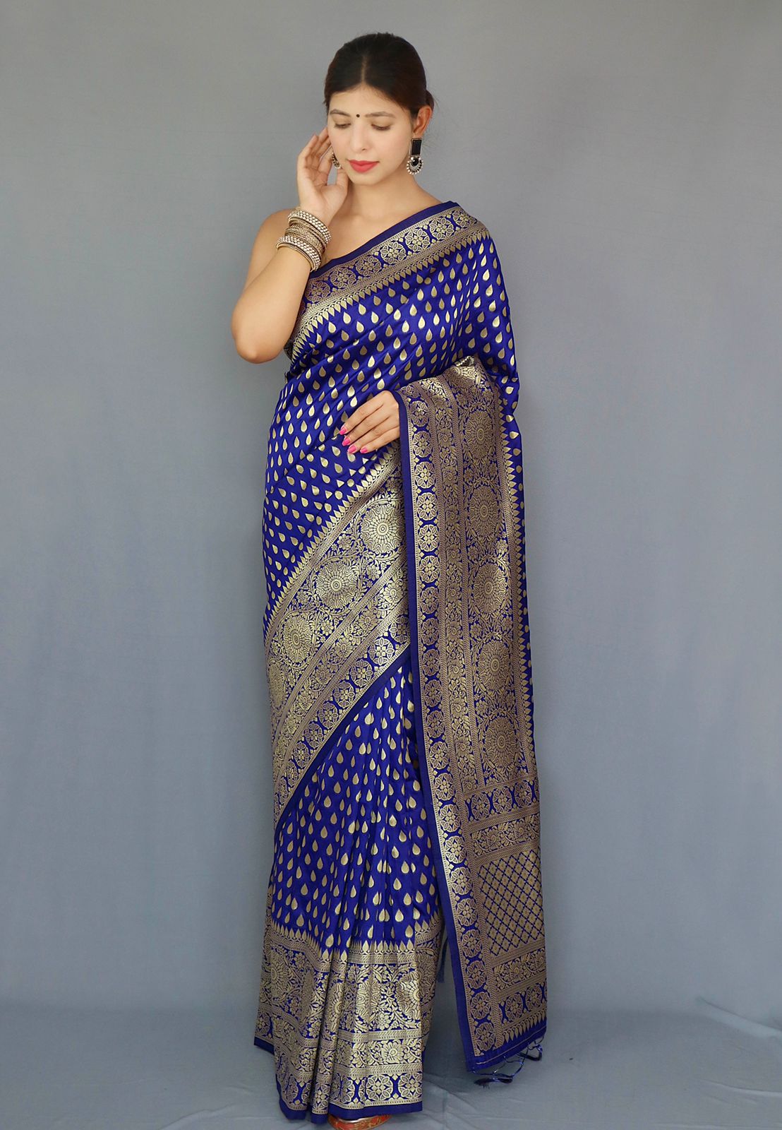 Pure Banarasi Silk With Zari Weaving