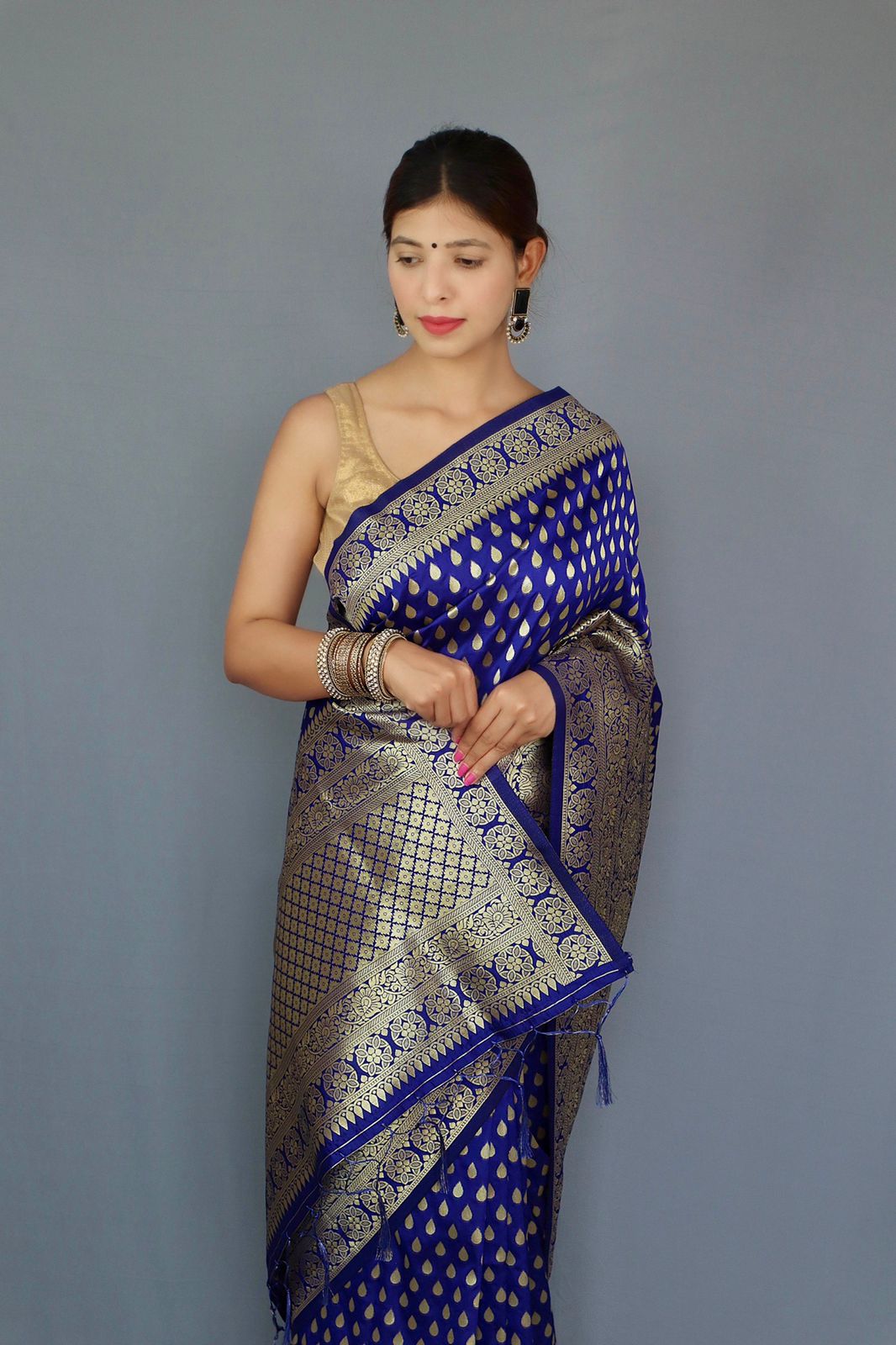 Pure Banarasi Silk With Zari Weaving