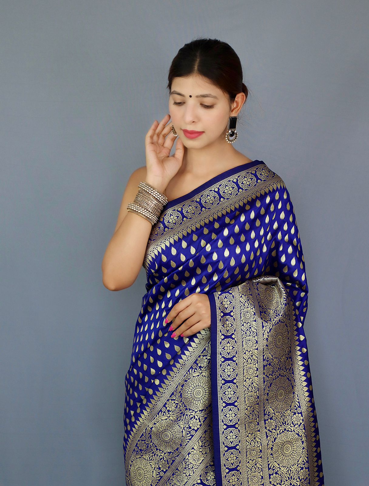 Pure Banarasi Silk With Zari Weaving