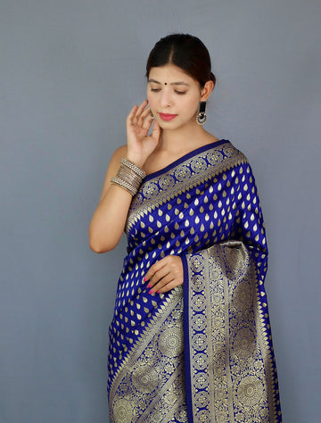 Pure Banarasi Silk With Zari Weaving