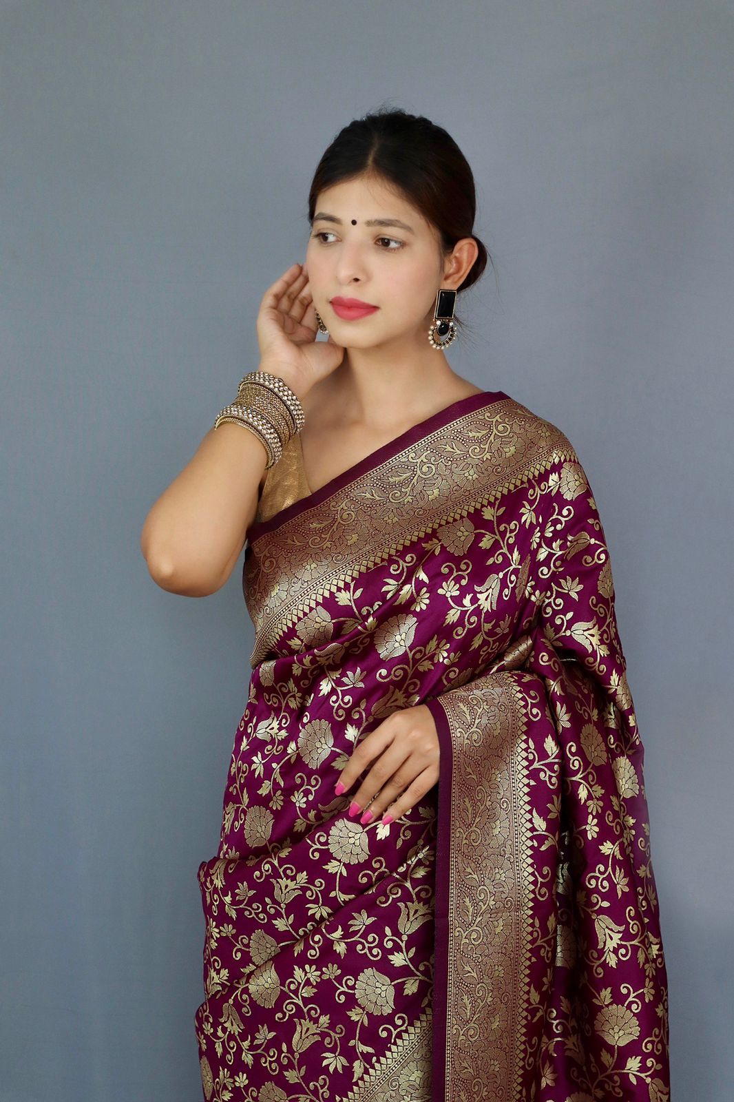 Pure Banarasi Silk With Zari Weaving